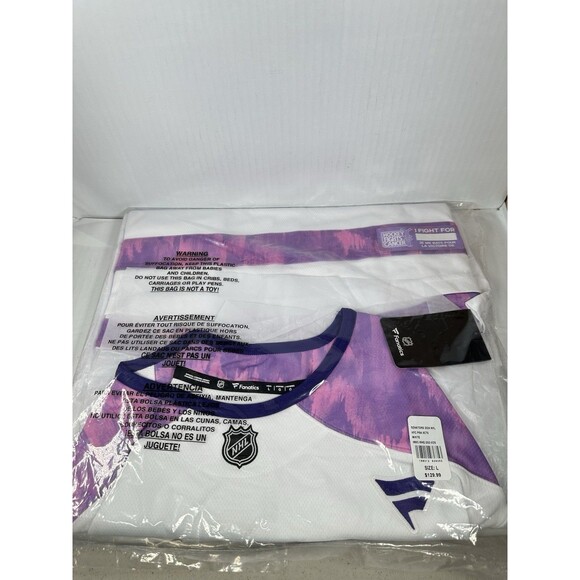 Size L Fanatics Ottawa Senators Hockey Fights Cancer Jersey 2024 NHL NEW - Picture 2 of 3